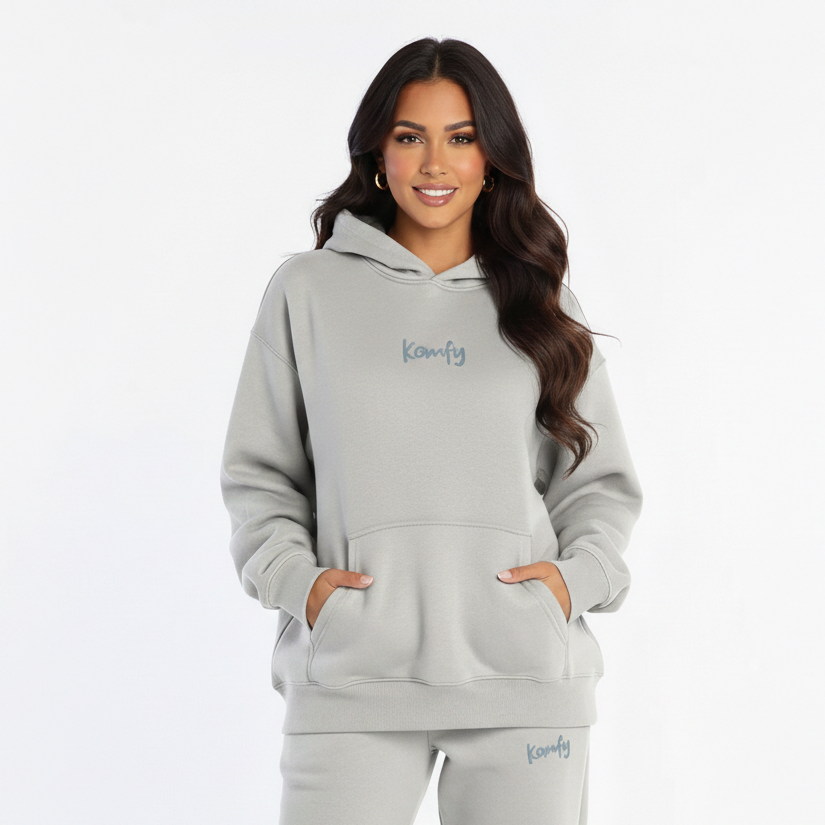 Heather Grey Oversized  hoodie