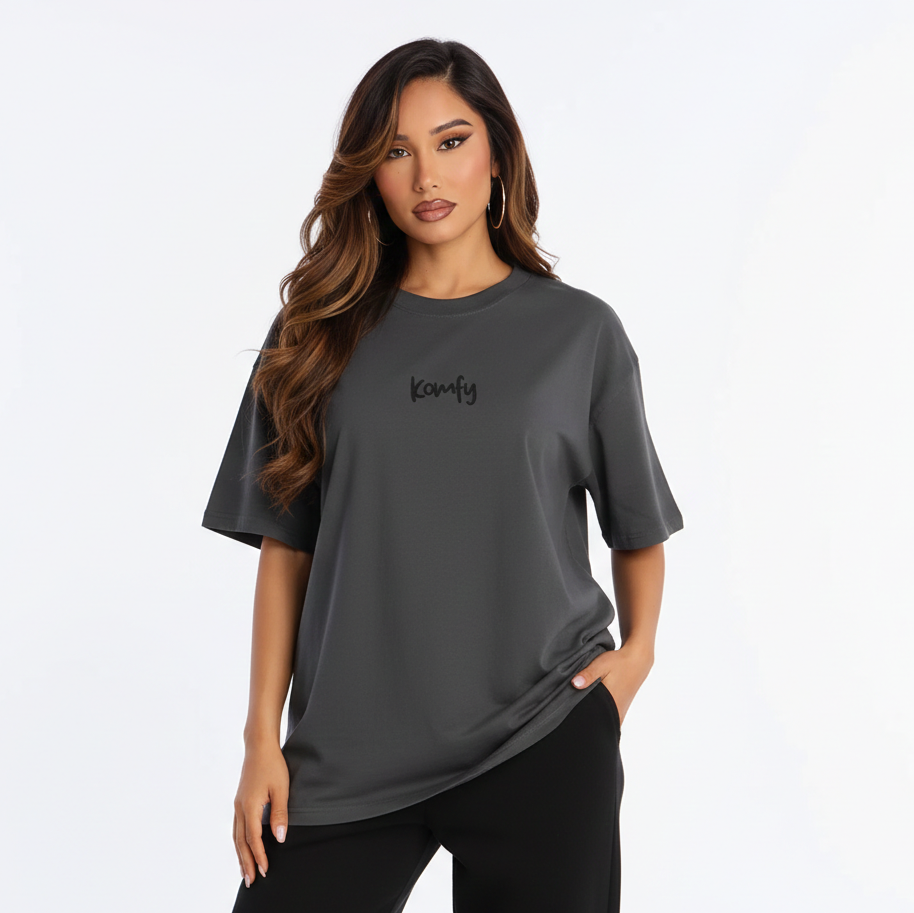 Black Oversized faded t-shirt
